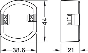 2kanálové rozhraní, Häfele Connect Mesh 80-230 V