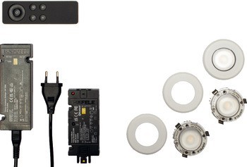 3x LED2025 2700K+voeding, afs.bed, wit