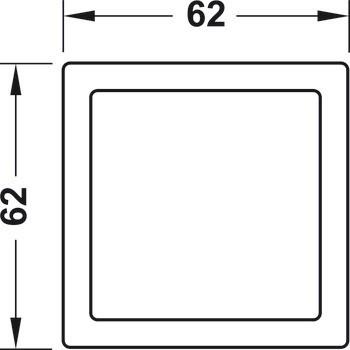 4cestné nástěnné tlačítko, S Häfele Connect Mesh 4kanálovým rozhraním