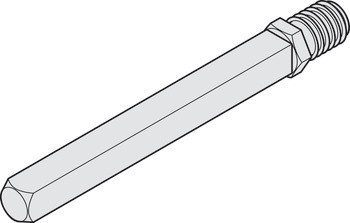 Adaptér čtyřhranu, Startec, adaptér čtyřhranu 9 mm, M12, pro požárně odolné dveře