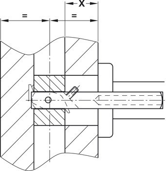 Adaptér čtyřhranu, výměnný čtyřhran 8 mm