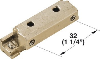 Adaptér, pro profily hliníkového rámečku pro skleněnou výplň 23/26/38 x 14 mm