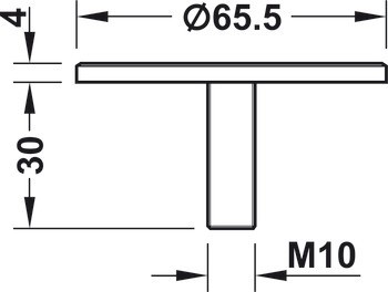 Adaptér pro sklo, ⌀ 60 mm