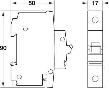 Automatický jistič, Dialock, pro montáž na DIN lištu