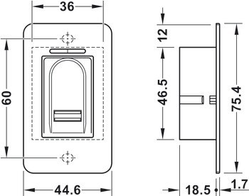 Biometrická čtečka otisků prstů, integrované