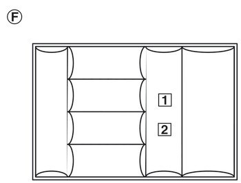 Blok na nože, Dřevo, univerzální vložka pro příbory a Matrix Box P