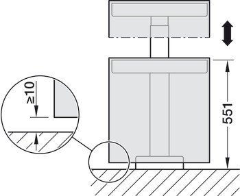 Boční díl, s elektrickým zdvihacím mechanismem