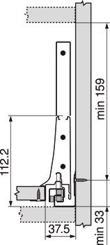 Bočnice zásuvky, Blum Tandembox antaro, systémová výška M, výška bočnice 83 mm