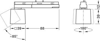 Bodové svítidlo, Häfele Lighting OneCable Spot 4 TT Connect, tunable white, 24 V