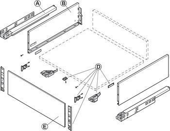 Čelní panel, Pro vnitřní zásuvku Vionaro H185