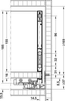 Čelní panel, Pro vnitřní zásuvku Vionaro H185