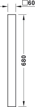 Centrální noha, Výška 703–1063 mm