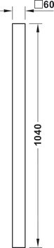 Centrální noha, Výška 703–1063 mm