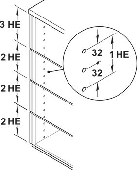 Centrální zamykací tyč, pro Variant-S a Matrix Box P Plus, pro systém 32