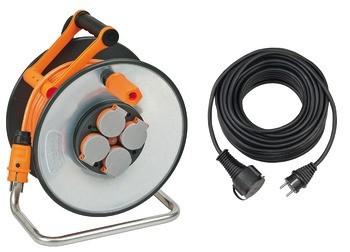 Cívka a kabelem, professionalLINE SteelCore, IP44, BGI 608
