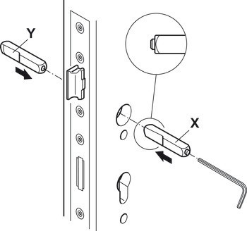 Čtyřhran, 9 mm, dělené, pro únikové dveře v souladu s EN 179/EN 1125