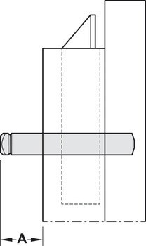 Čtyřhran, čtyřhran 9 mm, Bks B 7844, pro únikové dveře
