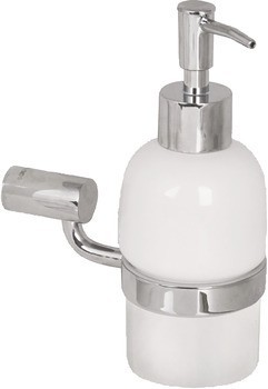 Dávkovač na mýdlo, s držákem, kulatá série, k přišroubování
