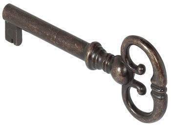 Dekorativní dozický klíč, využitelná délka stopky 38 mm