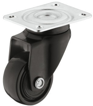 Designové nábytkové kolečko, Nosnost 12-50 kg, pevné nebo volnoběžné