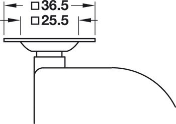 Designové nábytkové kolečko, Nosnost 50 kg, volnoběžné