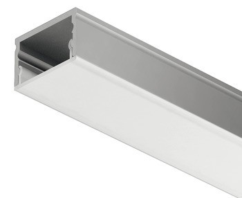 Designový profil pro spodní montáž, Celková výška: 13 mm, výška profilu 12 mm