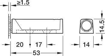 Deska adaptéru, Blum model 956.1201