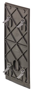 Deska adaptéru, S konektorem Häfele Dresscode pro sklopnou šatní tyč Häfele Dresscode