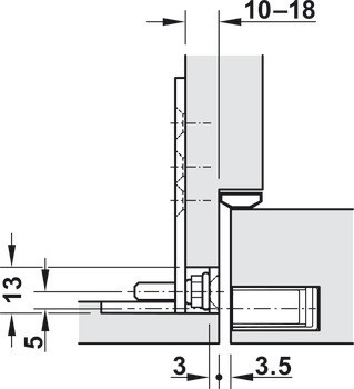 Deska obložkové zárubně, KCM 50/H FZ, Simonswerk