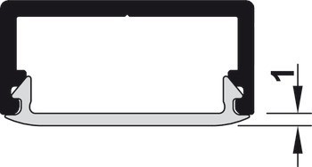 Difuzor, Pro Häfele Loox hliníkové profily s vnitřním rozměrem 16 mm