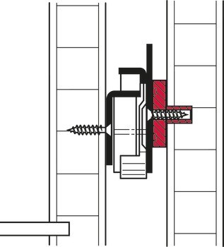 Distanční podložka, pro zásuvkové výsuvy