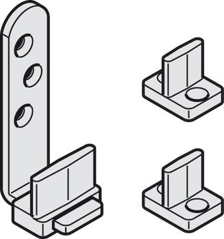 Doplňková sada pro teleskopické otevírání, pro Häfele Slido D-Line11 50P / 80P / 120P, 50C / 80C / 120C a 50I / 80I / 120I