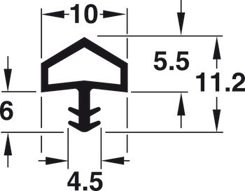 Dorazové těsnění, Startec, PVC/TPE 1.10