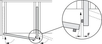 Dřevěné otočně posuvné dveře, Hawa Concepta 25/30 průmyslová sada