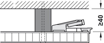 Dřevěné posuvně skládací dveře, HAWA Folding Concepta 25, sada, závěsy s mechanismem tlumeného zavírání