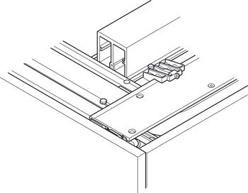 Dřevěné posuvně skládací dveře, Hawa Folding Concepta 25, sada, závěsy s mechanismem tlumeného zavírání