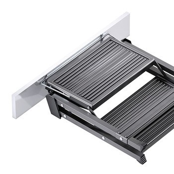 Držák do soklu, ocel, držák soklového panelu pro sklopné schůdky Hailo Stepfix