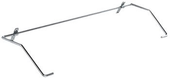 Držák do soklu, Ocel, k zavěšení na sklopné schůdky Hailo Step-Fix