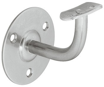 Držák madla, Se zahnutým držákem, s pohledovými šrouby, nerez