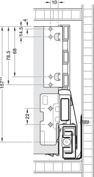 Držák panelu, Häfele Matrix Box P Plus