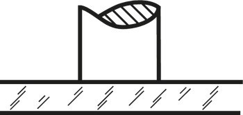 Držák relingu, systém relingu nástavby, pro 2 relingy nástavby 6 mm, středový sloupek