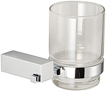 Držák skla, se skleničkou, hranatá série, k přišroubování