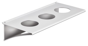 Držák sklenice, Pro 3 sklenice, pro nástěnný systém Labos