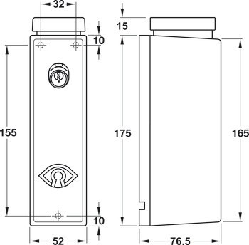 Dveřní alarm ovládaný jednou rukou, PZ 990 000 a PZ 990 100, gfs