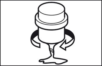 Dveřní doraz montovaný na podlahu, Zinková slitina, k přišroubování nebo nalepení, kulatý, doraz na jedné straně