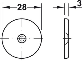 Dveřní doraz, Pro montáž na podlahu, magnetický, přídržná síla 10 nebo 20 kg