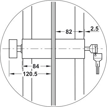 Dveřní klika, Nerez, Startec, model PH 2141