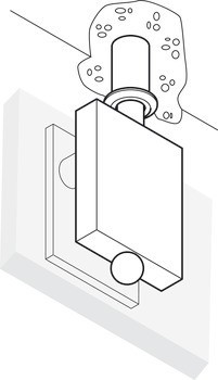 Dveřní zástrč, Dorma Glas, pro otočné dveře