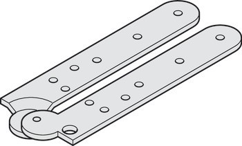 Dveřní závěs, Bez funkce zarovnání dveří, pro Häfele Slido D-Fold21