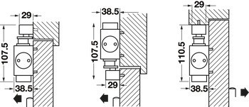 Dveřní zavírač, DCL 61, s kluznou lištou, EN 2 - 4